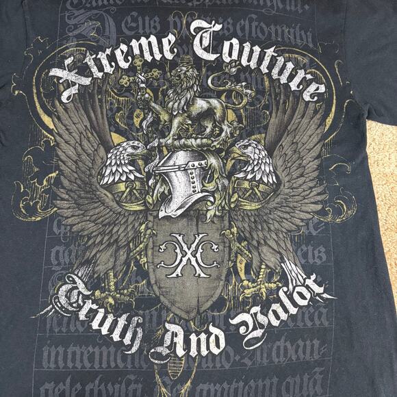 Xtreme Couture Truth And Balor Black T Shirt Men’s Sz L Preowned - Picture 2 of 4